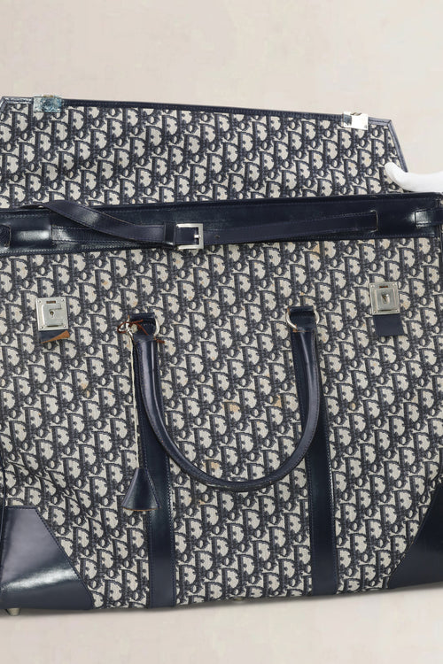Christian Dior Blue Monogram Oblique Travel Bag