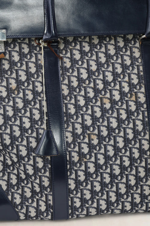 Christian Dior Blue Monogram Oblique Travel Bag