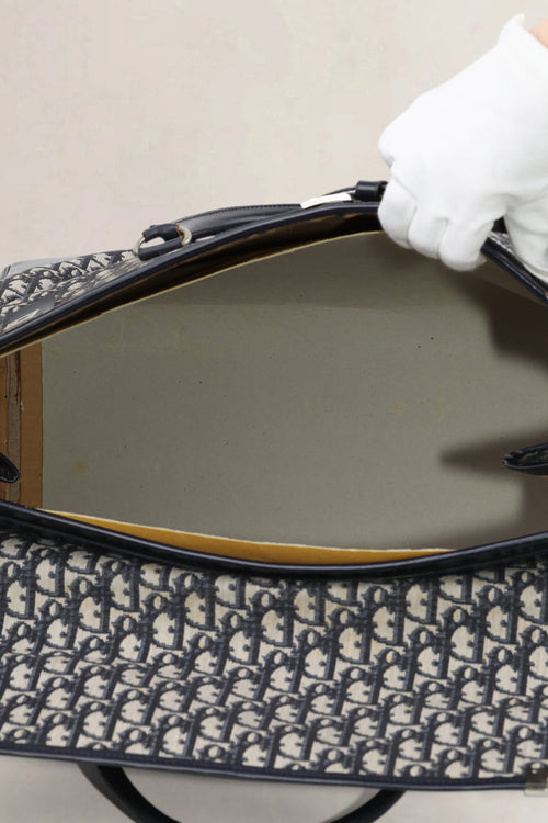 Christian Dior Blue Monogram Oblique Travel Bag