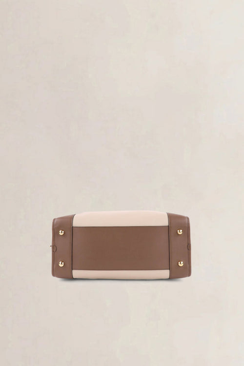 Loewe Beige Burgundy Amazona 36 Top Handle Bag