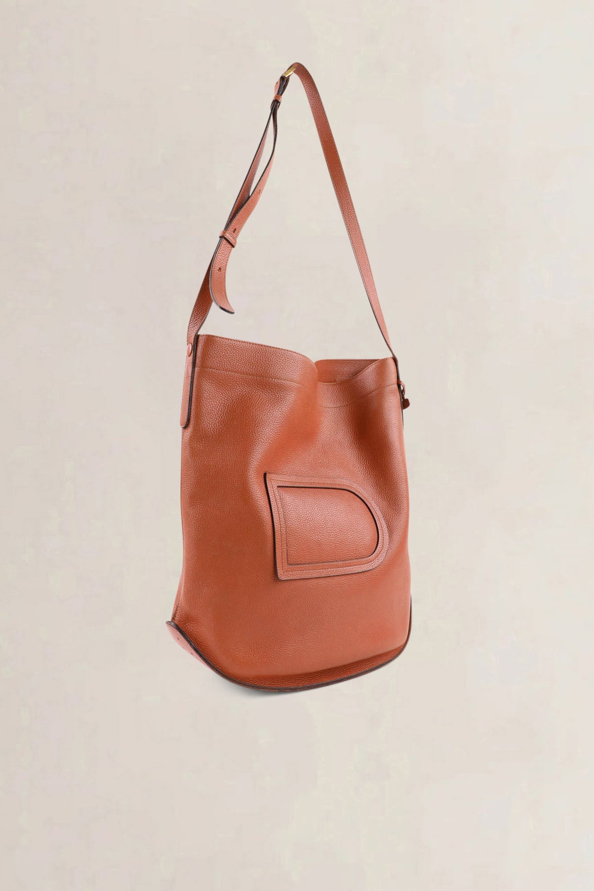 Delvaux Cognac Le Pin Jumping Calf GM Crossbody Bag
