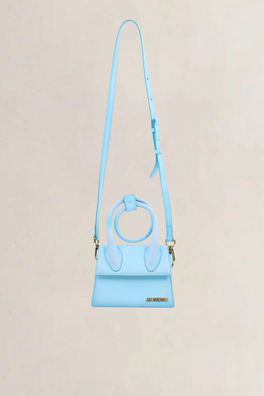 Jacquemus Blue Le Chiquito Noeud Moyen Crossbody Bag