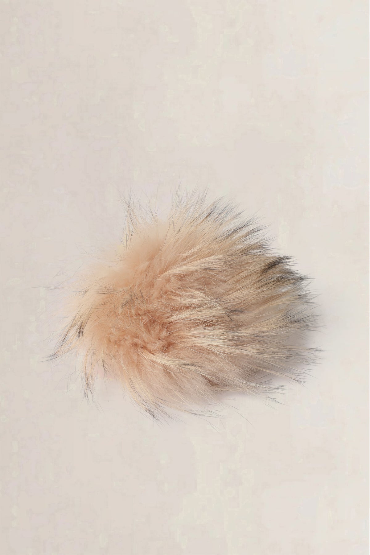 Fendi Beige & Burgundy Monster Fur Bag Charm
