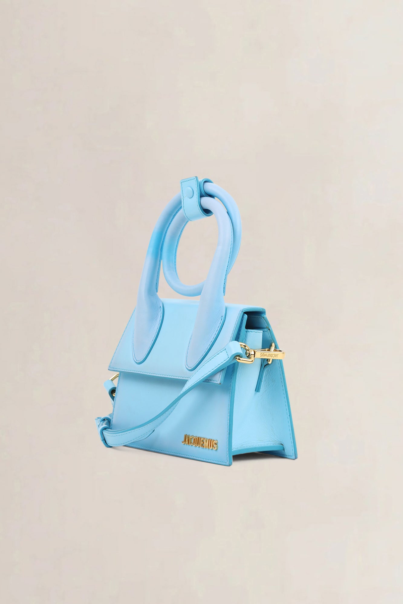 Jacquemus Blue Le Chiquito Noeud Moyen Crossbody Bag