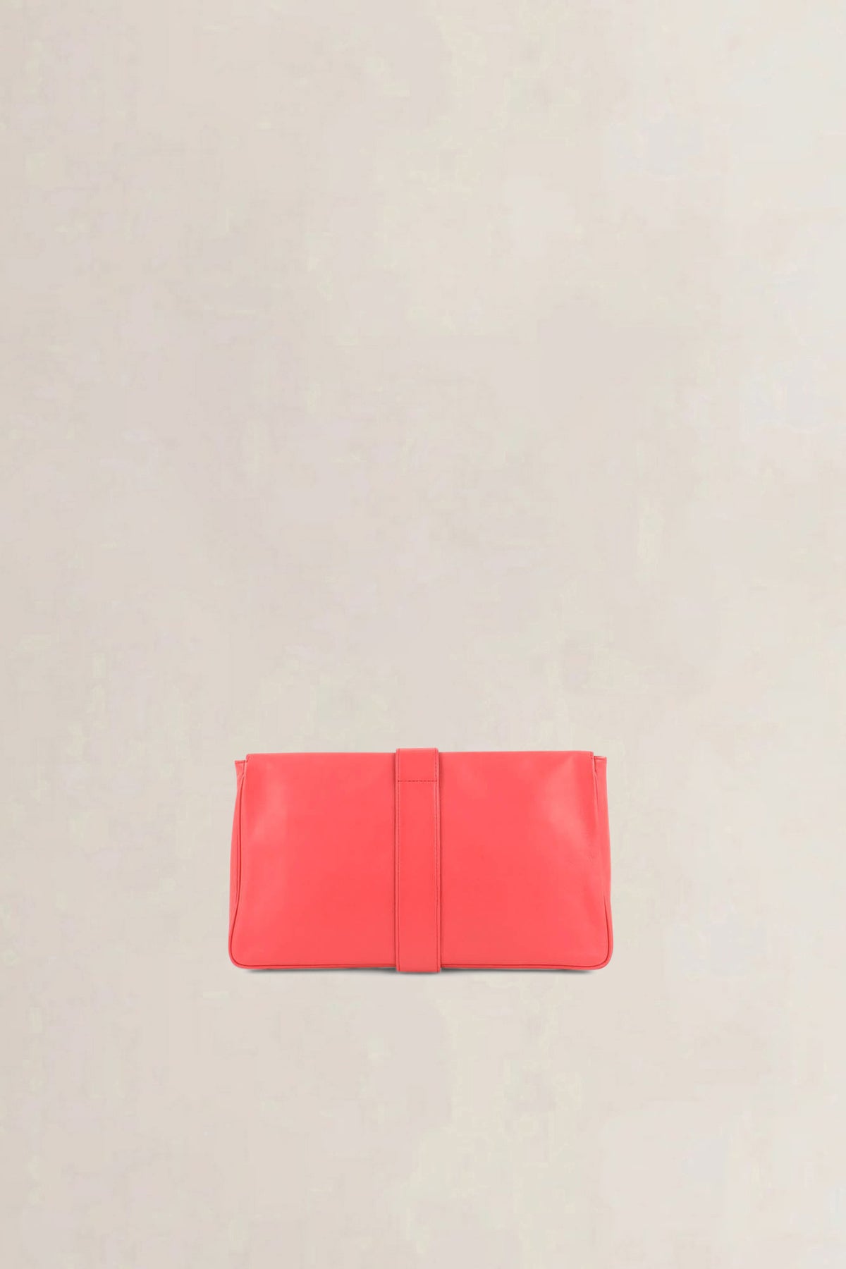 Delvaux Coral Red Givry Pochette Clutch