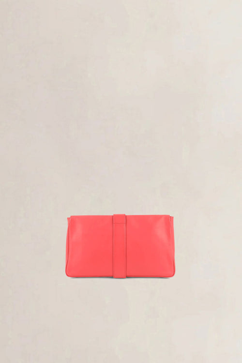 Delvaux Coral Red Givry Pochette Clutch