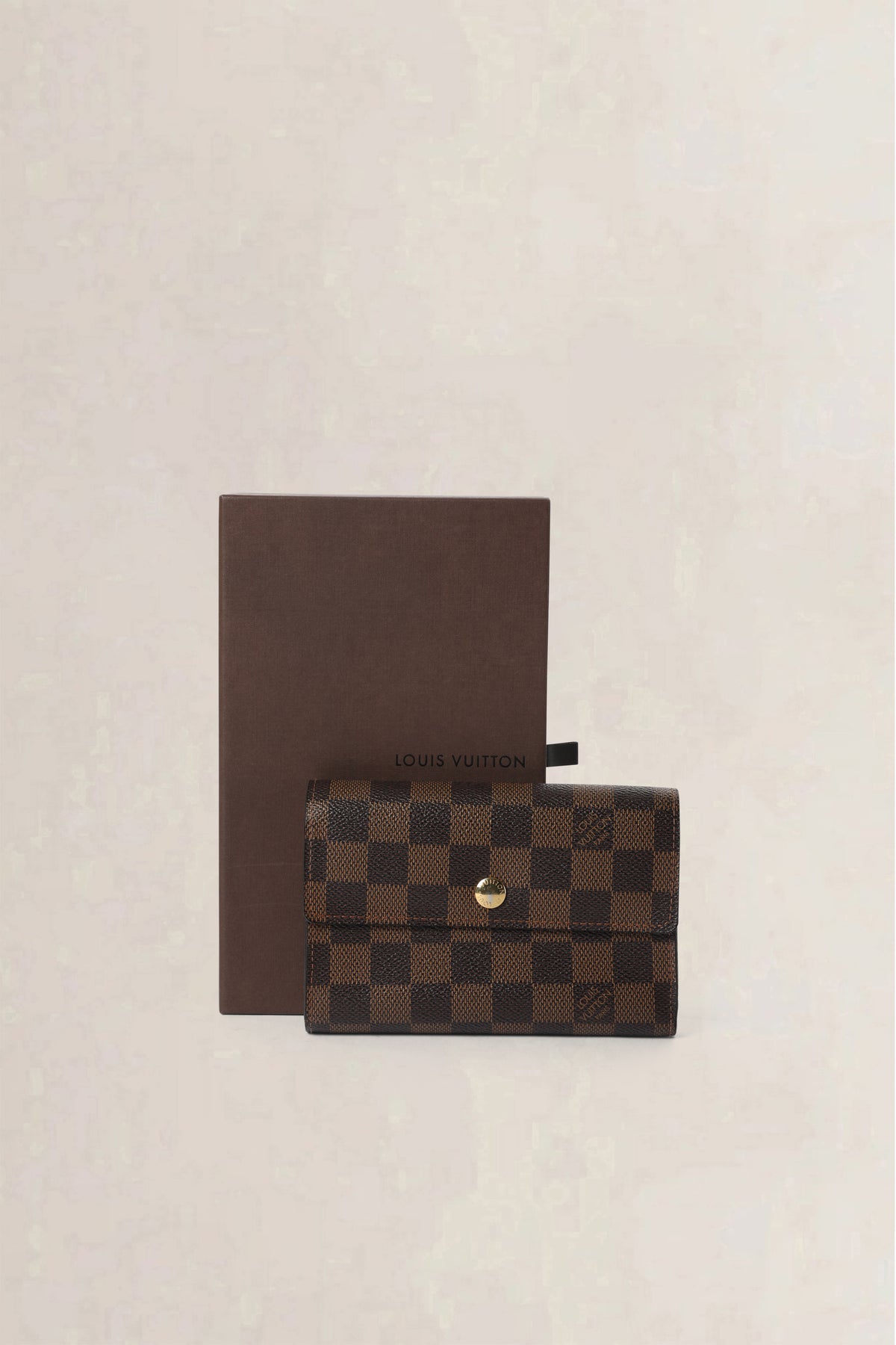 Louis Vuitton Brown Damier Ebene Alexandra Wallet
