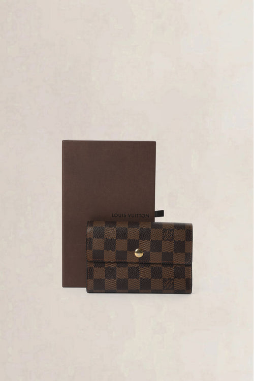 Louis Vuitton Brown Damier Ebene Alexandra Wallet
