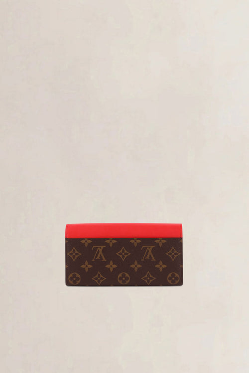 Louis Vuitton Limited Edition Red Monogram Tribal Mask Sarah Wallet
