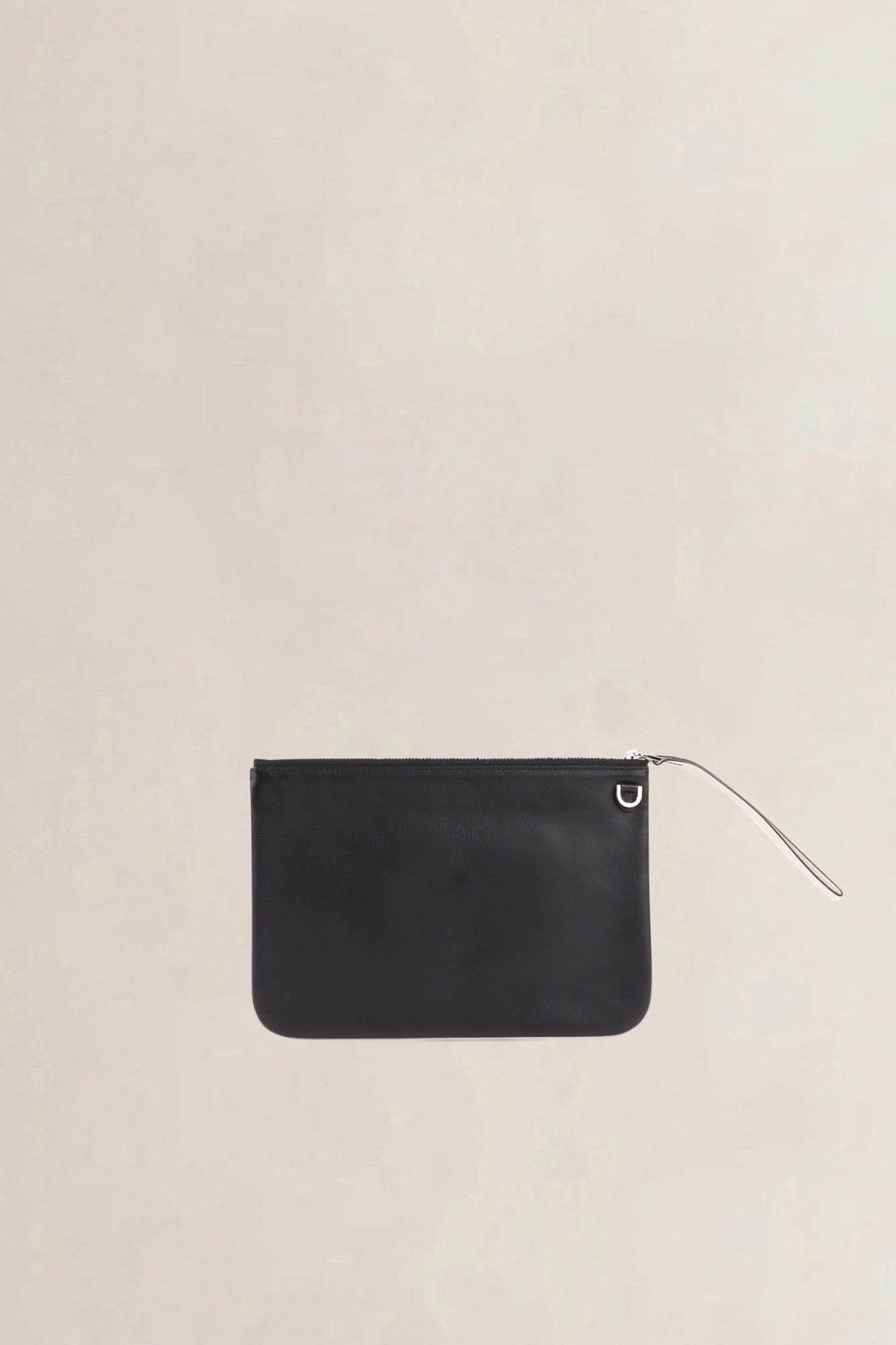 Delvaux Black & White Box Calf Vintage Louise Pochette Clutch