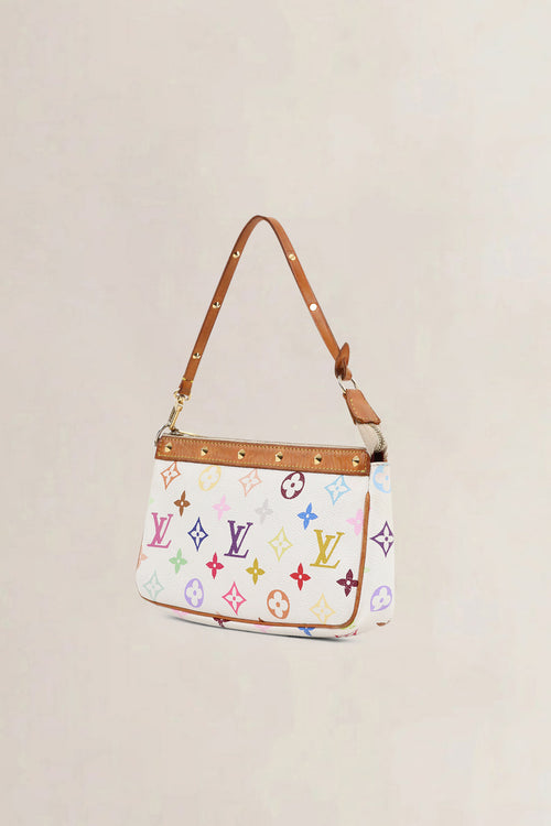 Louis Vuitton x Takashi Murakami Pochette Accessoires Monogram Top Handle Bag