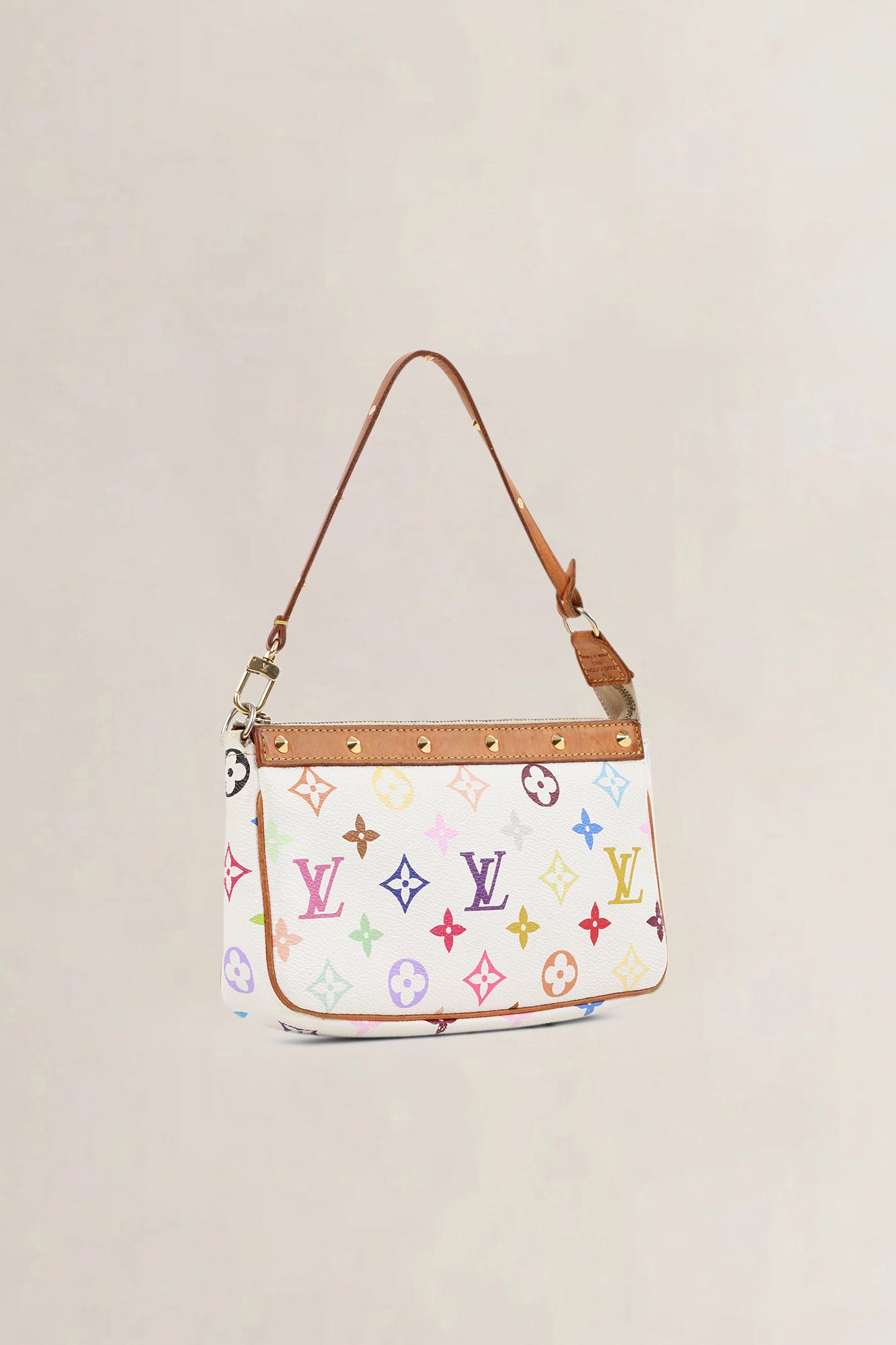 Louis Vuitton x Takashi Murakami Pochette Accessoires Monogram Top Handle Bag