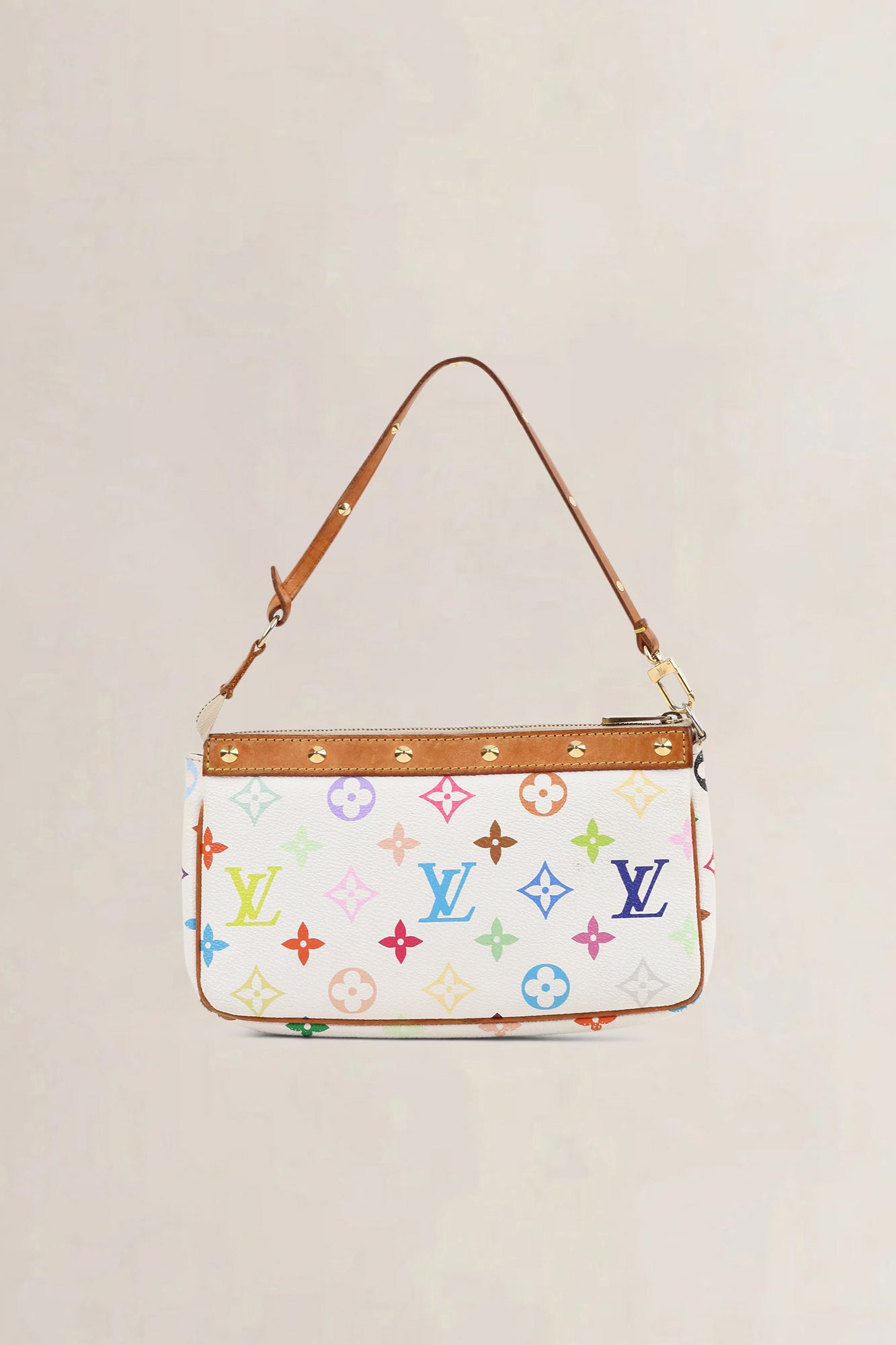 Louis Vuitton x Takashi Murakami Pochette Accessoires Monogram Top Handle Bag