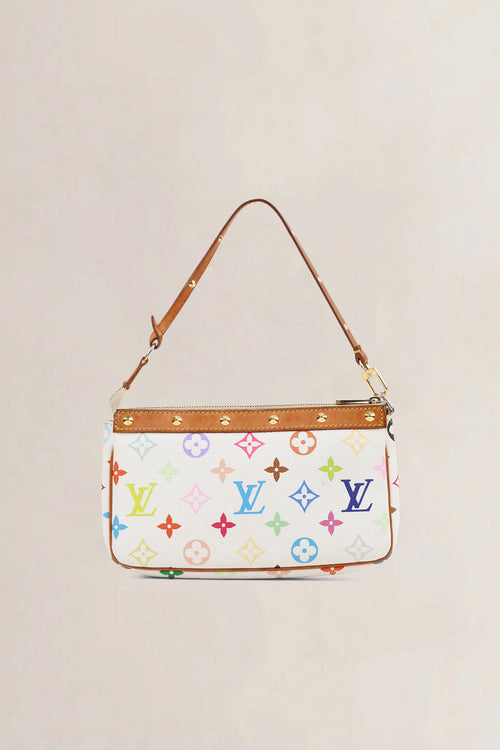 Louis Vuitton x Takashi Murakami Pochette Accessoires Monogram Top Handle Bag