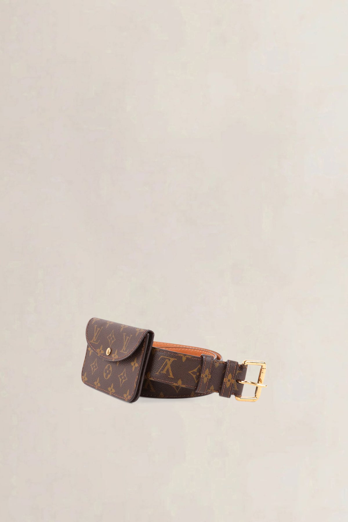 Louis Vuitton Brown Monogram Ceinture Pochette Solo Belt Bag