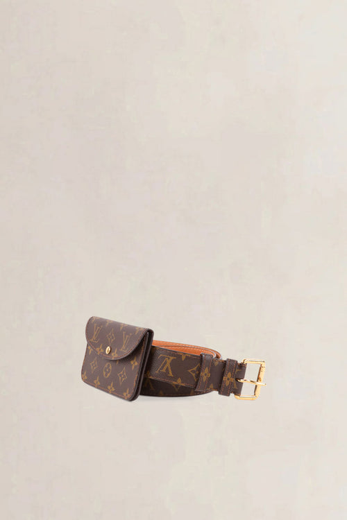 Louis Vuitton Brown Monogram Ceinture Pochette Solo Belt Bag
