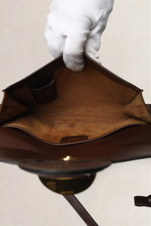 Delvaux Brown Occasion Crossbody Bag