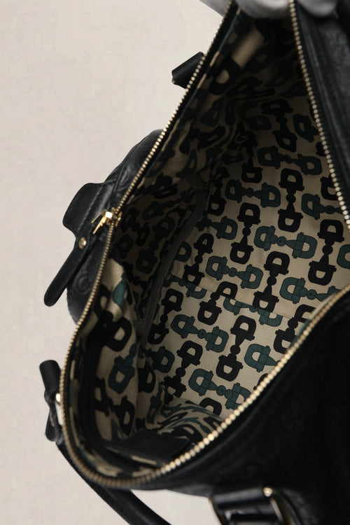 Gucci Black GG Signature Joy Boston Top Handle Bag