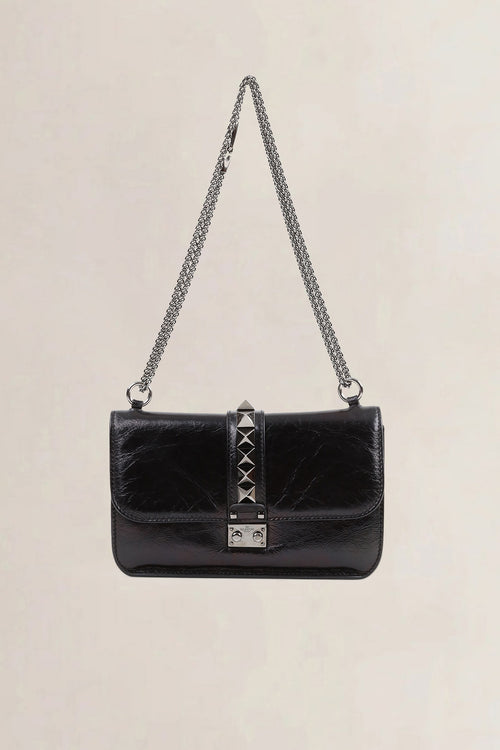 Valentino Garavani Black Rockstud Crossbody Bag