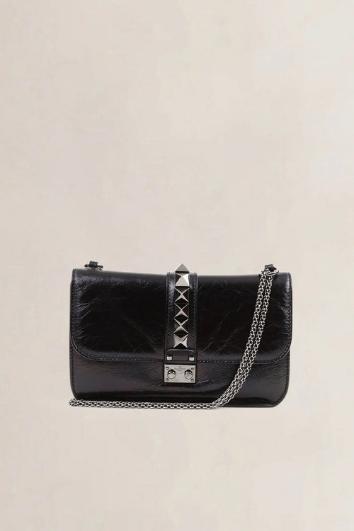 Valentino Garavani Black Rockstud Crossbody Bag