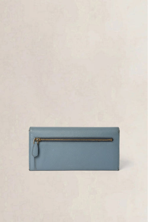 Prada Blue Galleria Saffiano Crossbody Bag &amp; Wallet Set