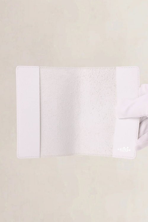 Delvaux White "Citizen of the World" Passport Cover
