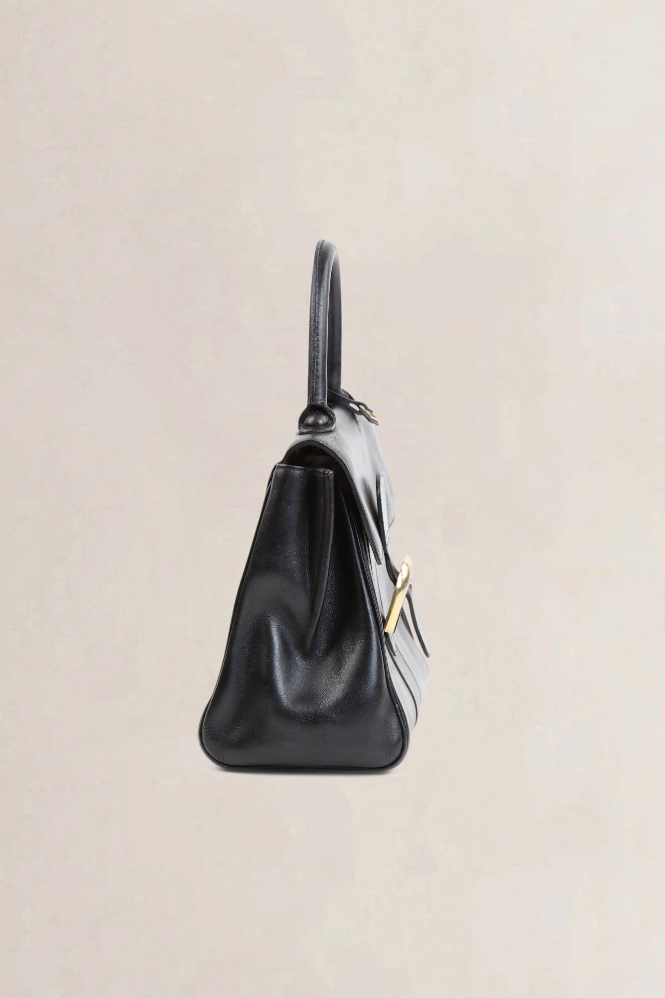 Delvaux Black Brillant PM Top Handle Bag