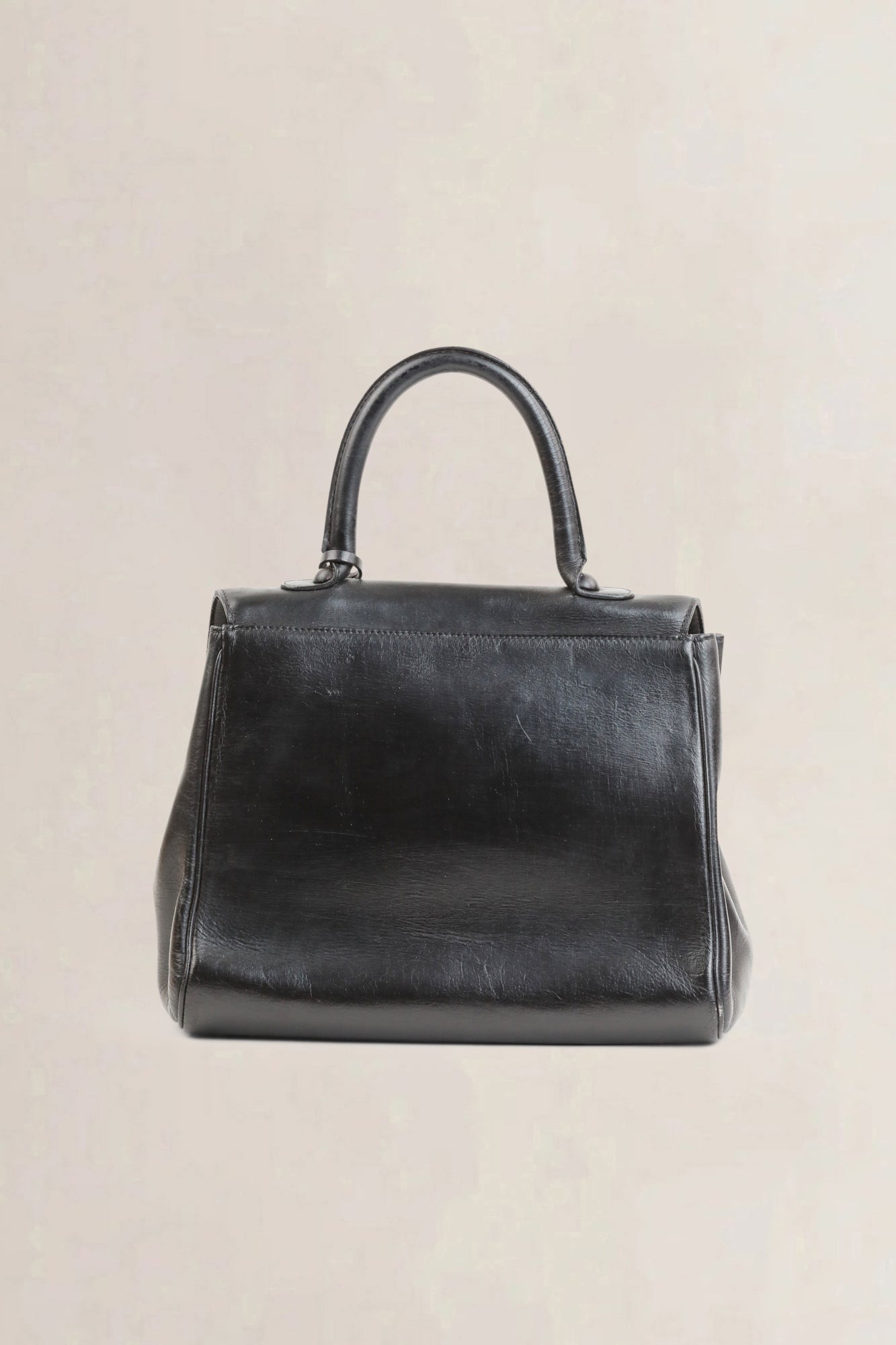Delvaux Black Brillant PM Top Handle Bag