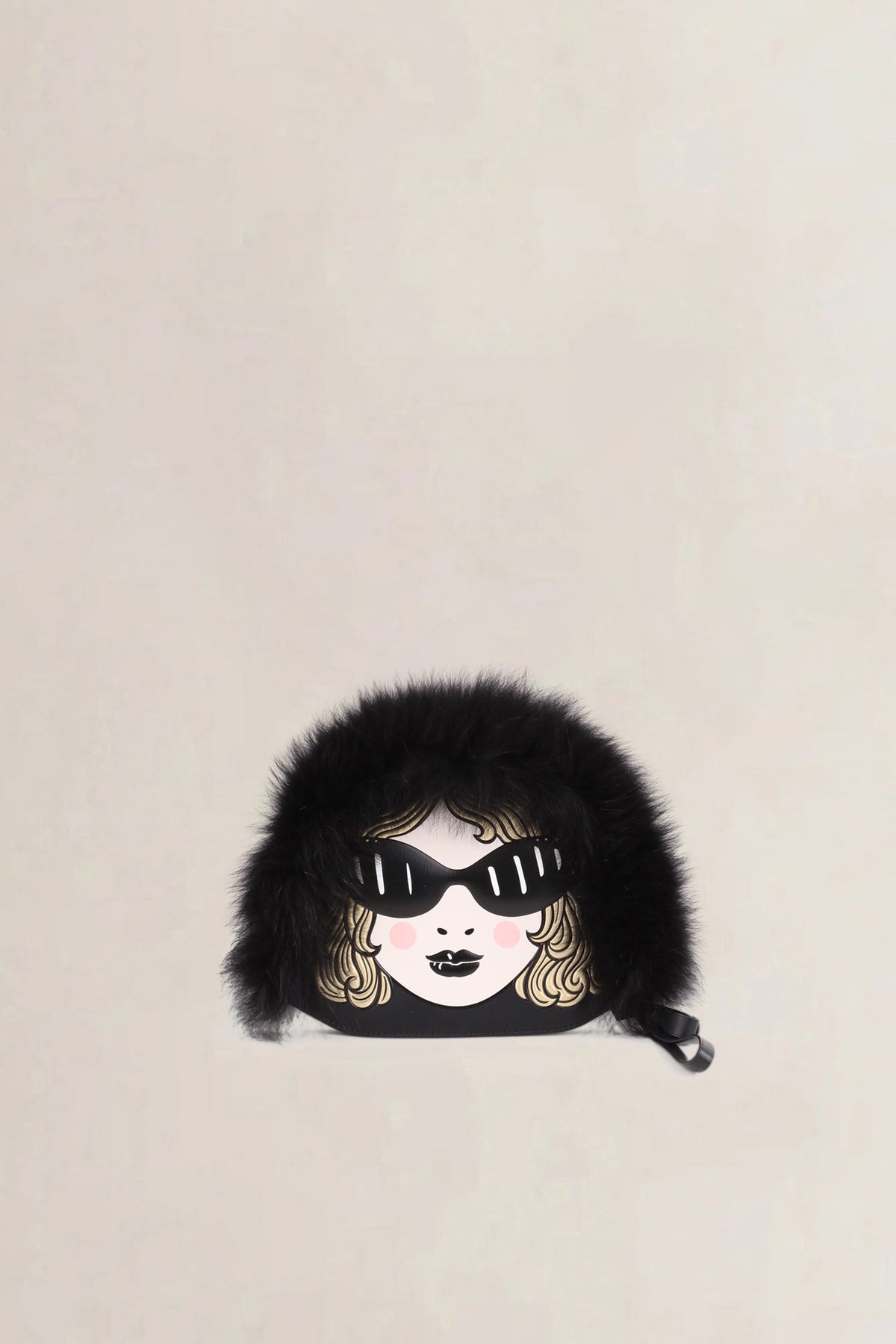 Delvaux Black Winter Rhapsody Cortina Cover Box Calf Pochette