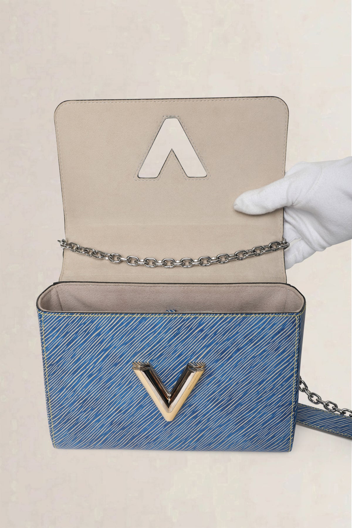 Louis Vuitton Blue Twist Epi MM Crossbody Bag