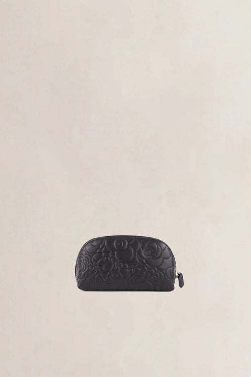 Chanel Black Camelia Clutch