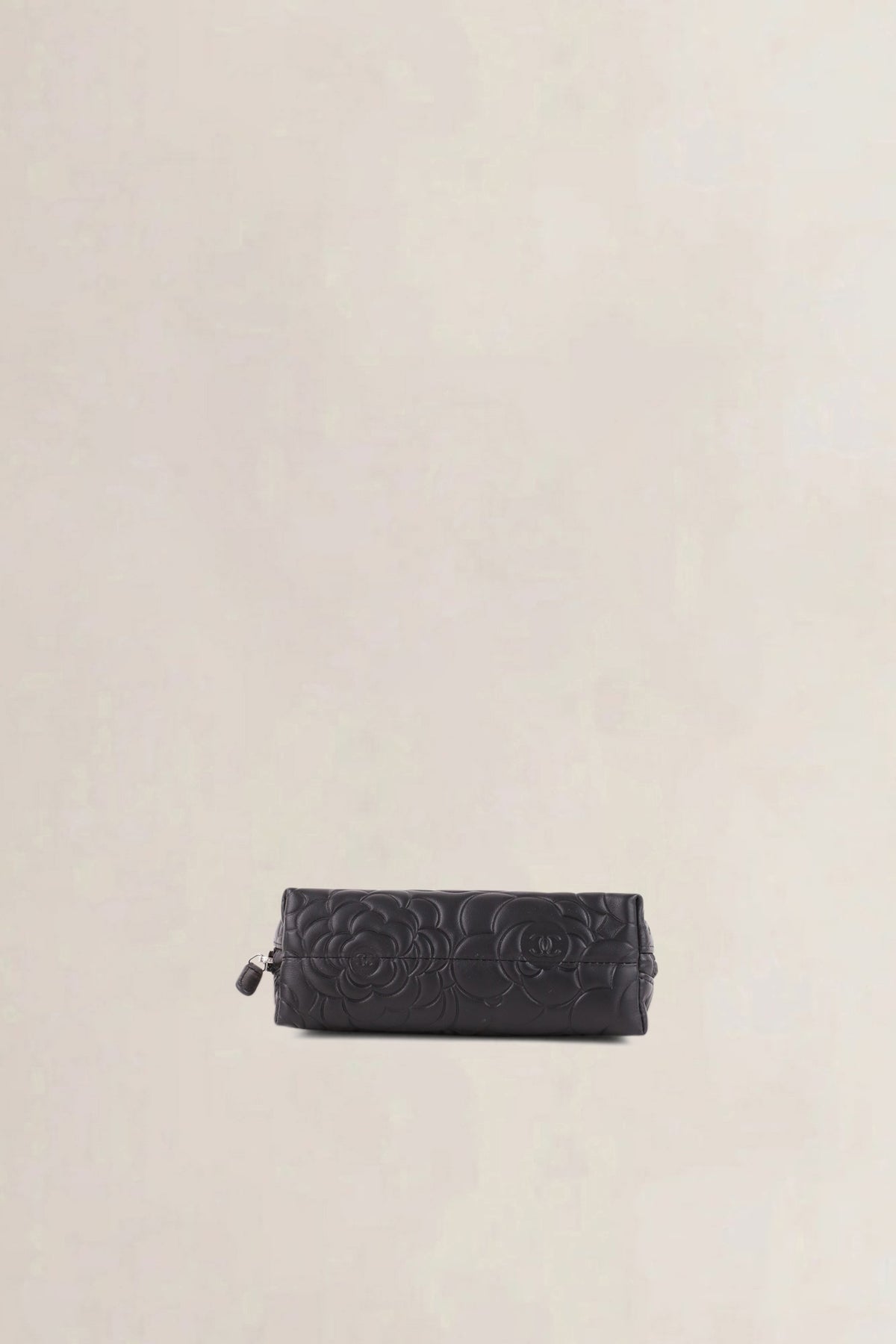 Chanel Black Camelia Clutch