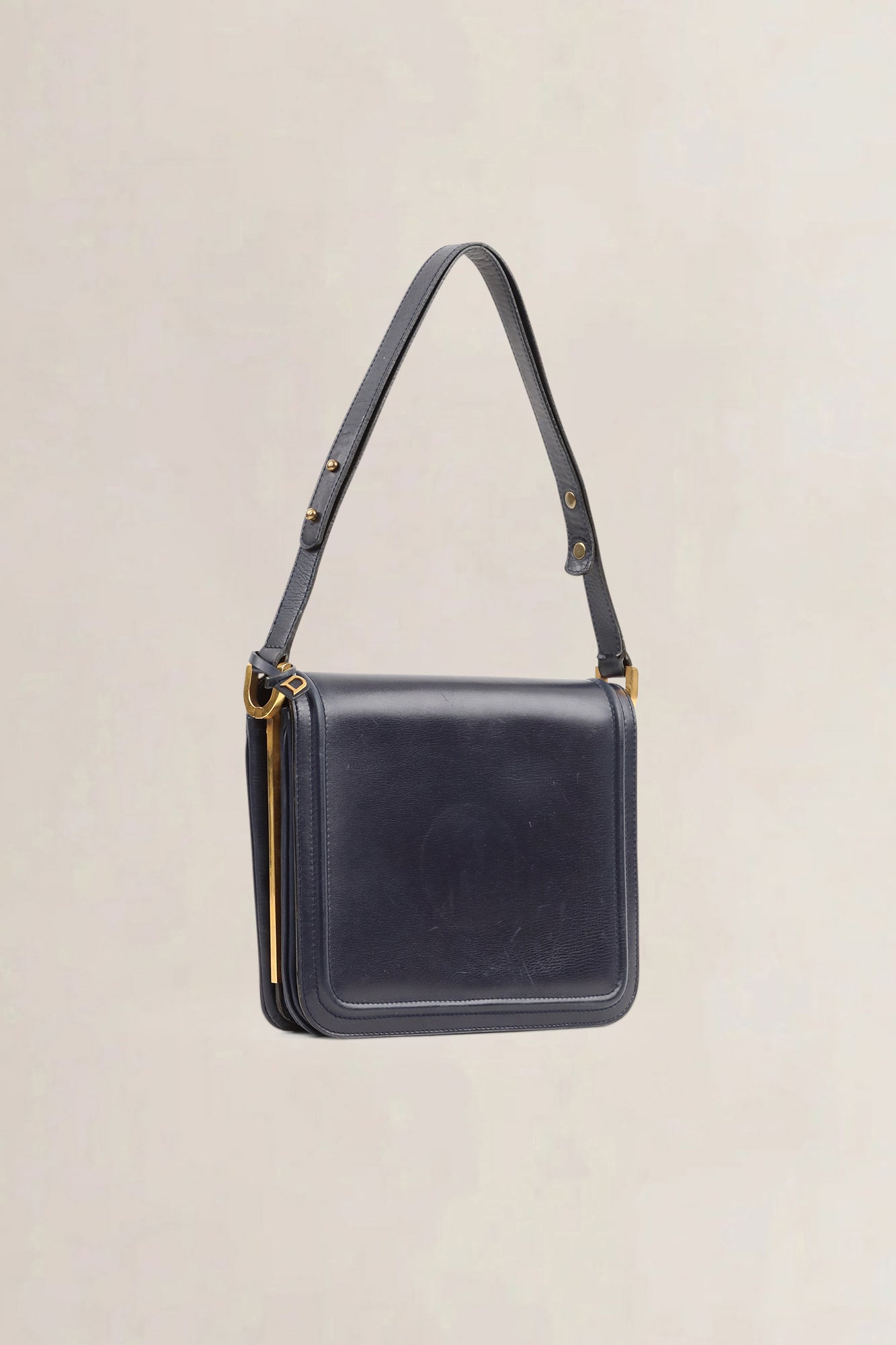 Delvaux Blue Vintage Shoulder Bag