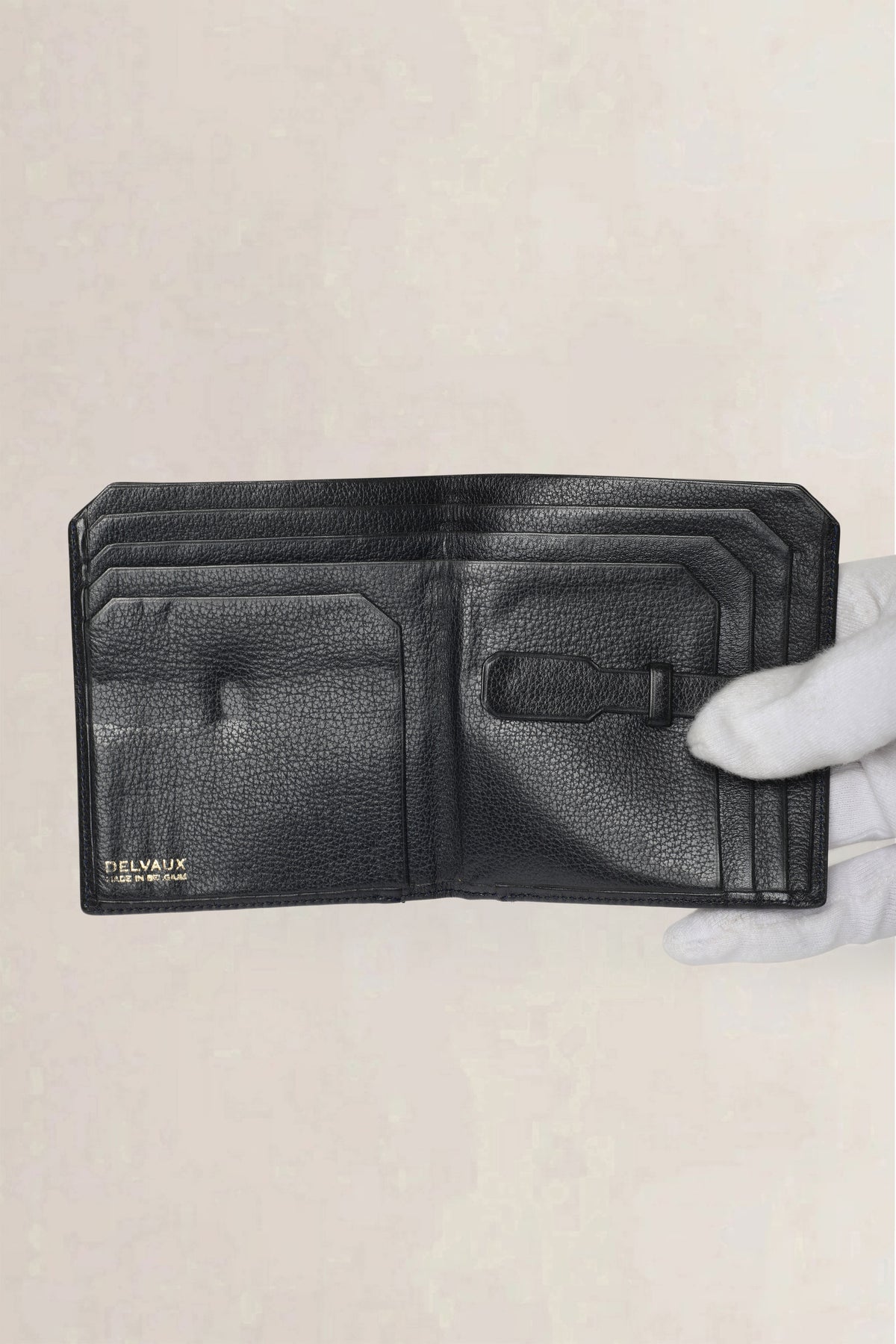 Delvaux Dark Blue Vintage Bifold Wallet