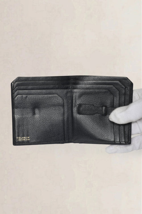 Delvaux Dark Blue Vintage Bifold Wallet