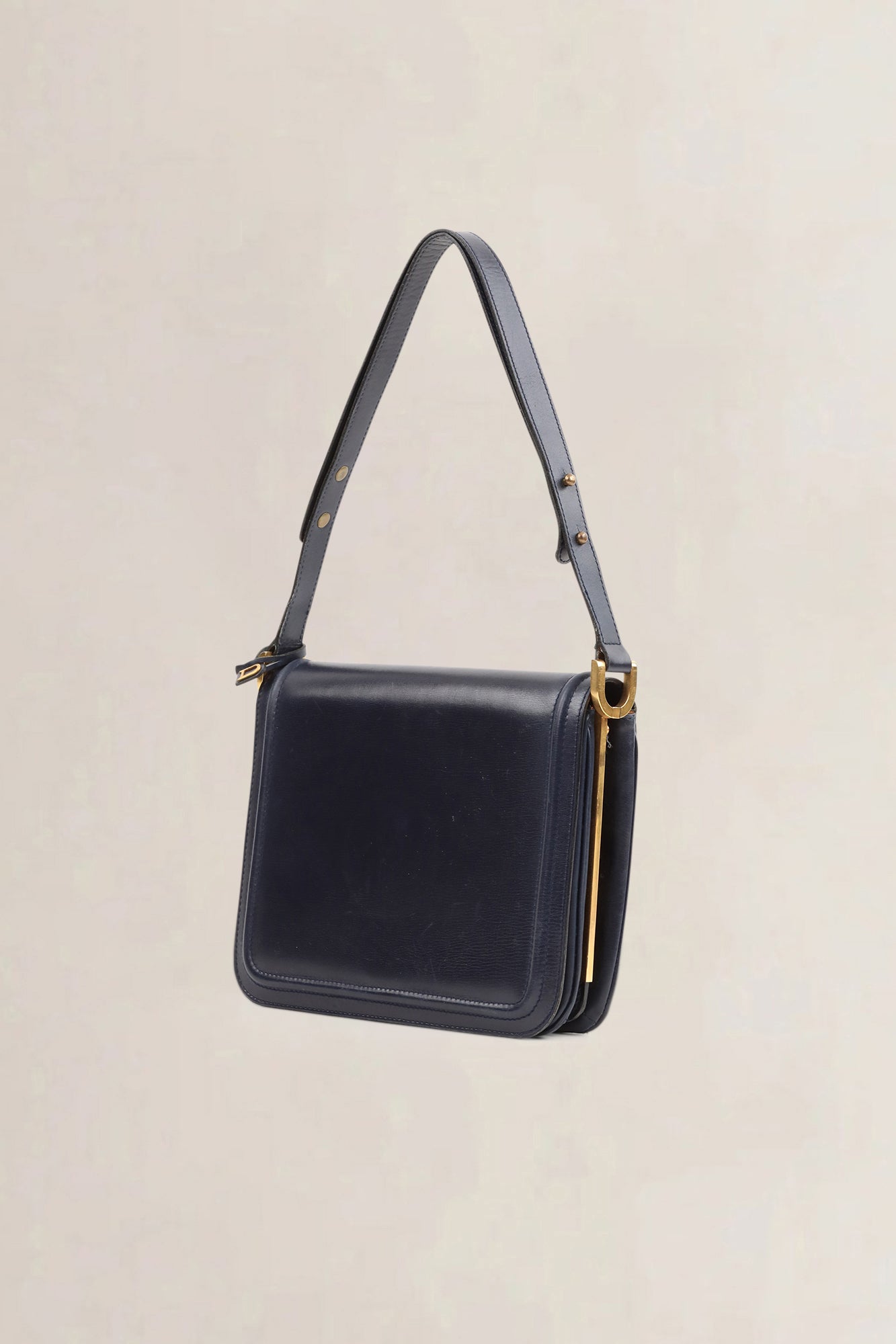 Delvaux Blue Vintage Shoulder Bag