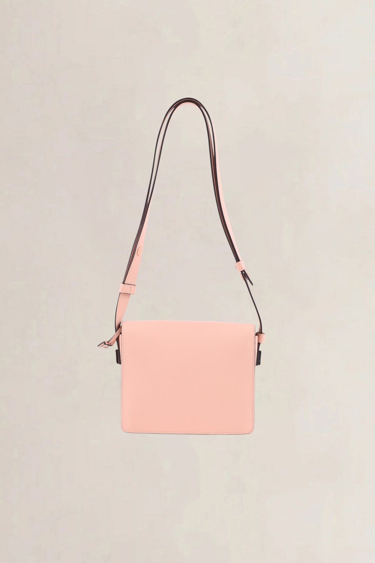 Delvaux Nude Pink Madame Mini Polo Patte Autruche Crossbody Bag