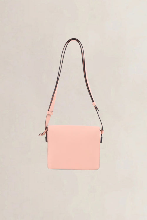 Delvaux Nude Pink Madame Mini Polo Patte Autruche Crossbody Bag