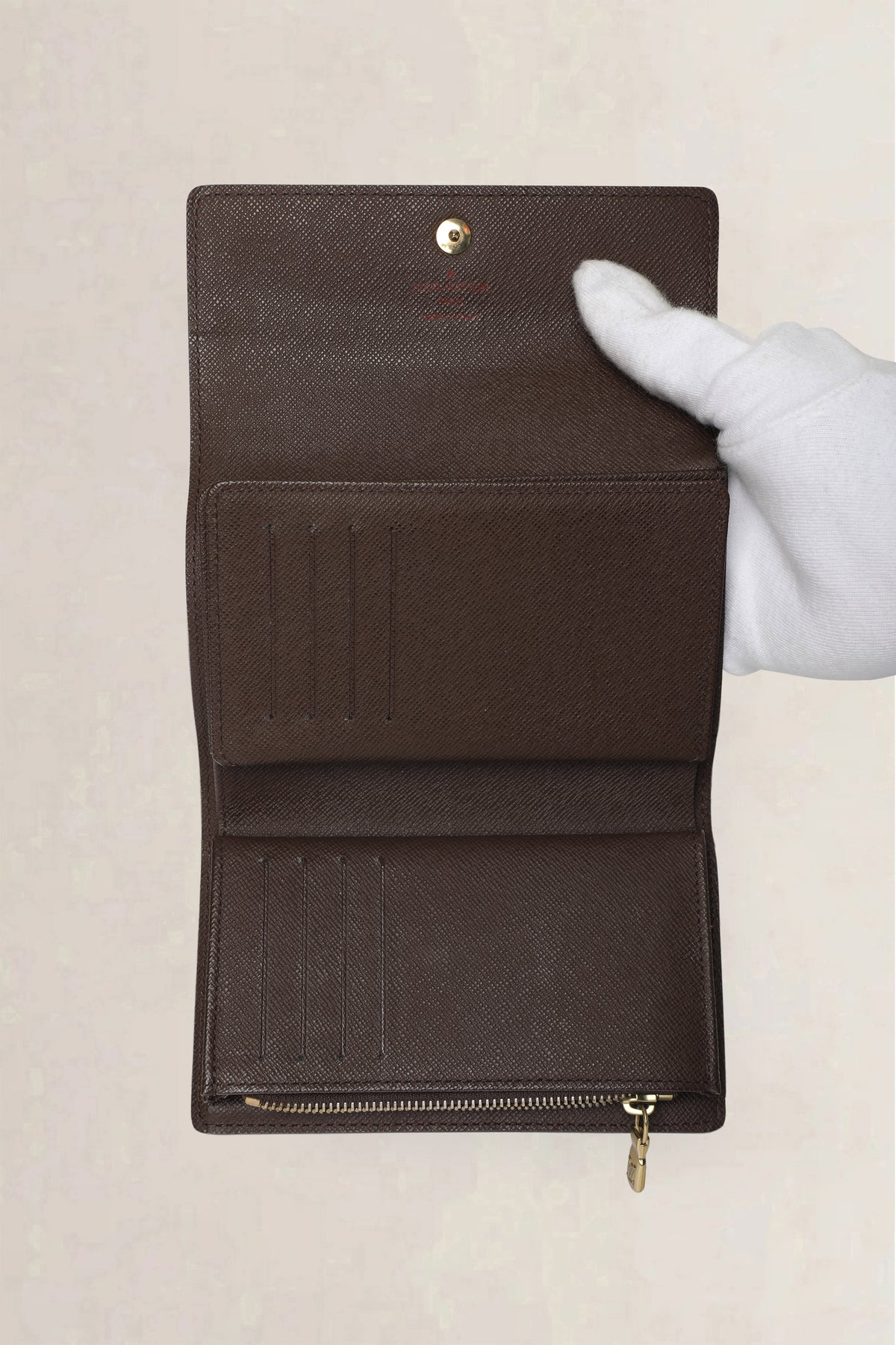 Louis Vuitton Brown Damier Ebene Alexandra Wallet