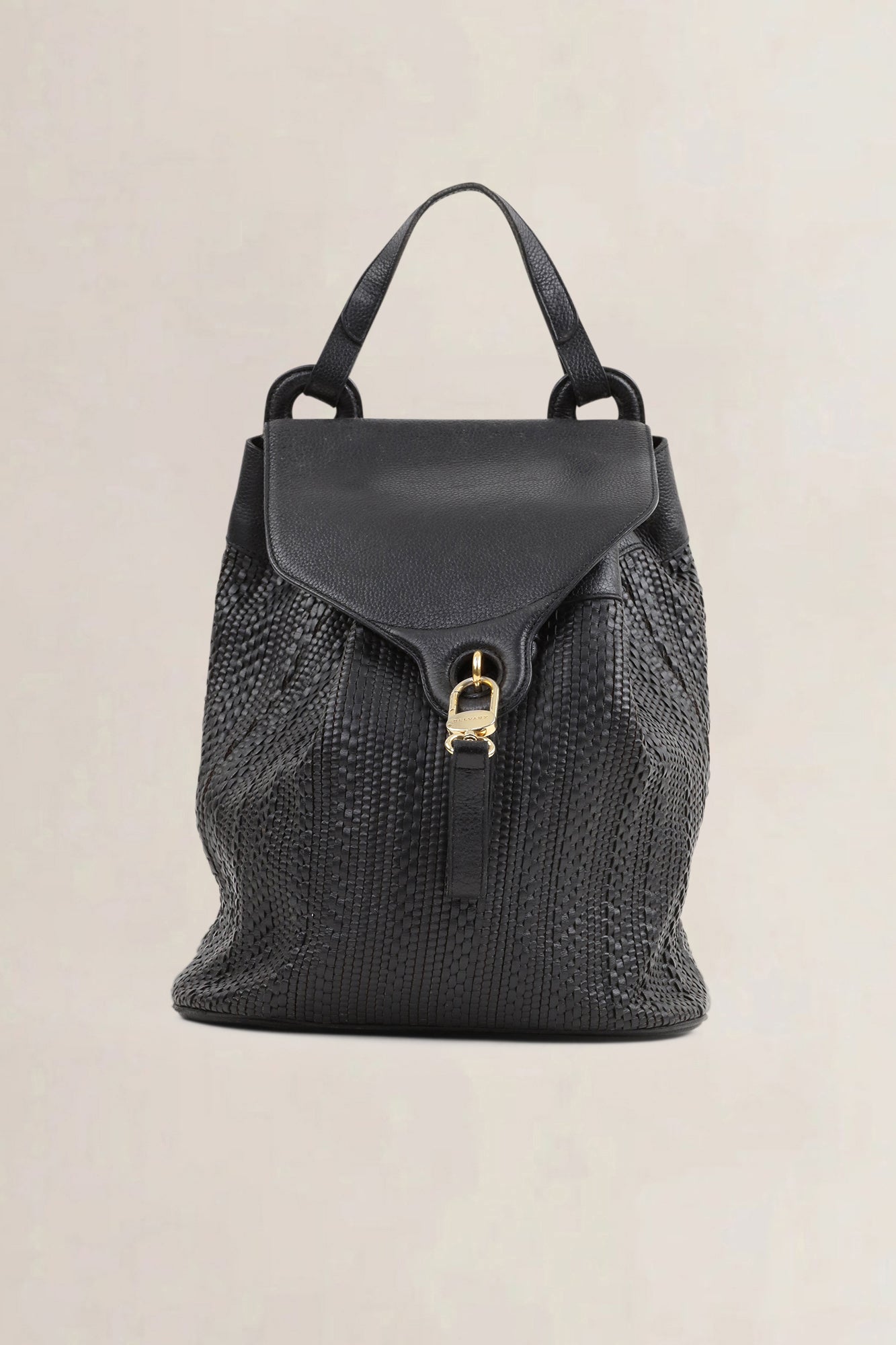 Delvaux Black Toile De Cuir Soleil Backpack