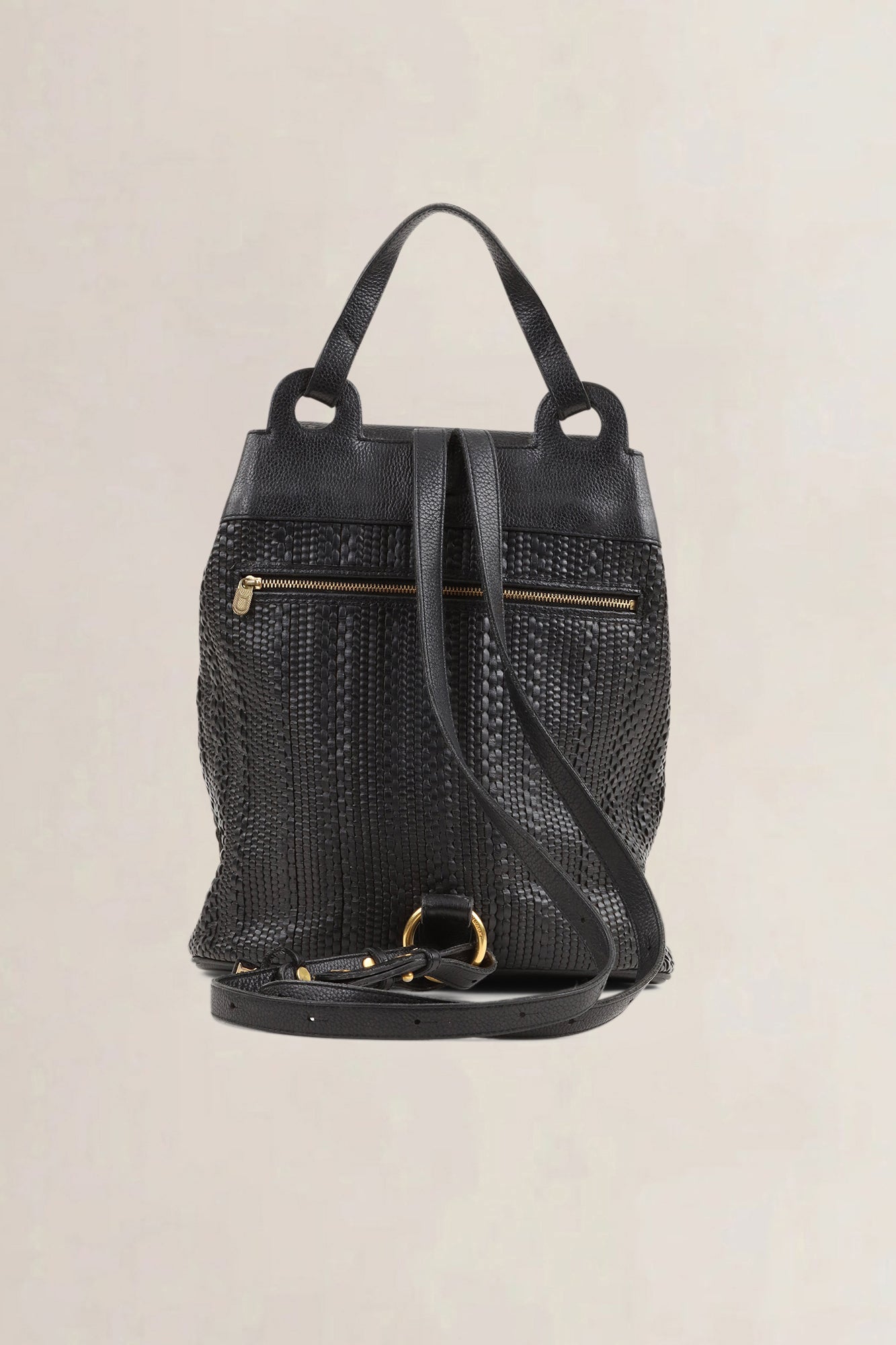 Delvaux Black Toile De Cuir Soleil Backpack
