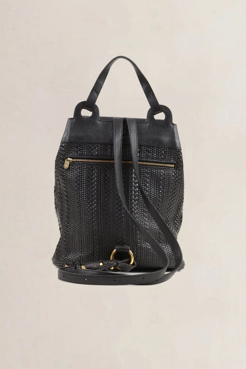 Delvaux Black Toile De Cuir Soleil Backpack