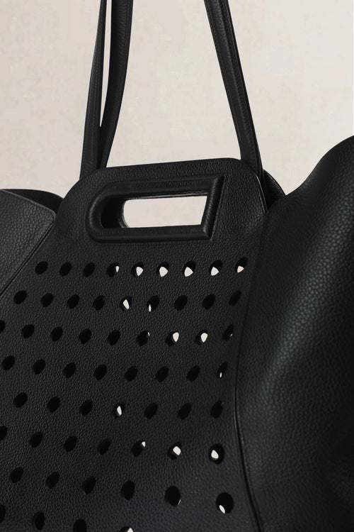 Delvaux Black L’Airess GM Taurillon Soft Shoulder Bag