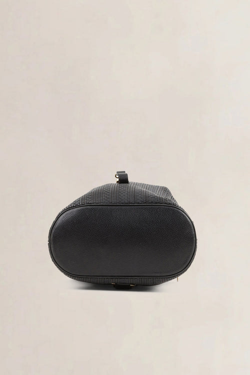 Delvaux Black Toile De Cuir Soleil Backpack