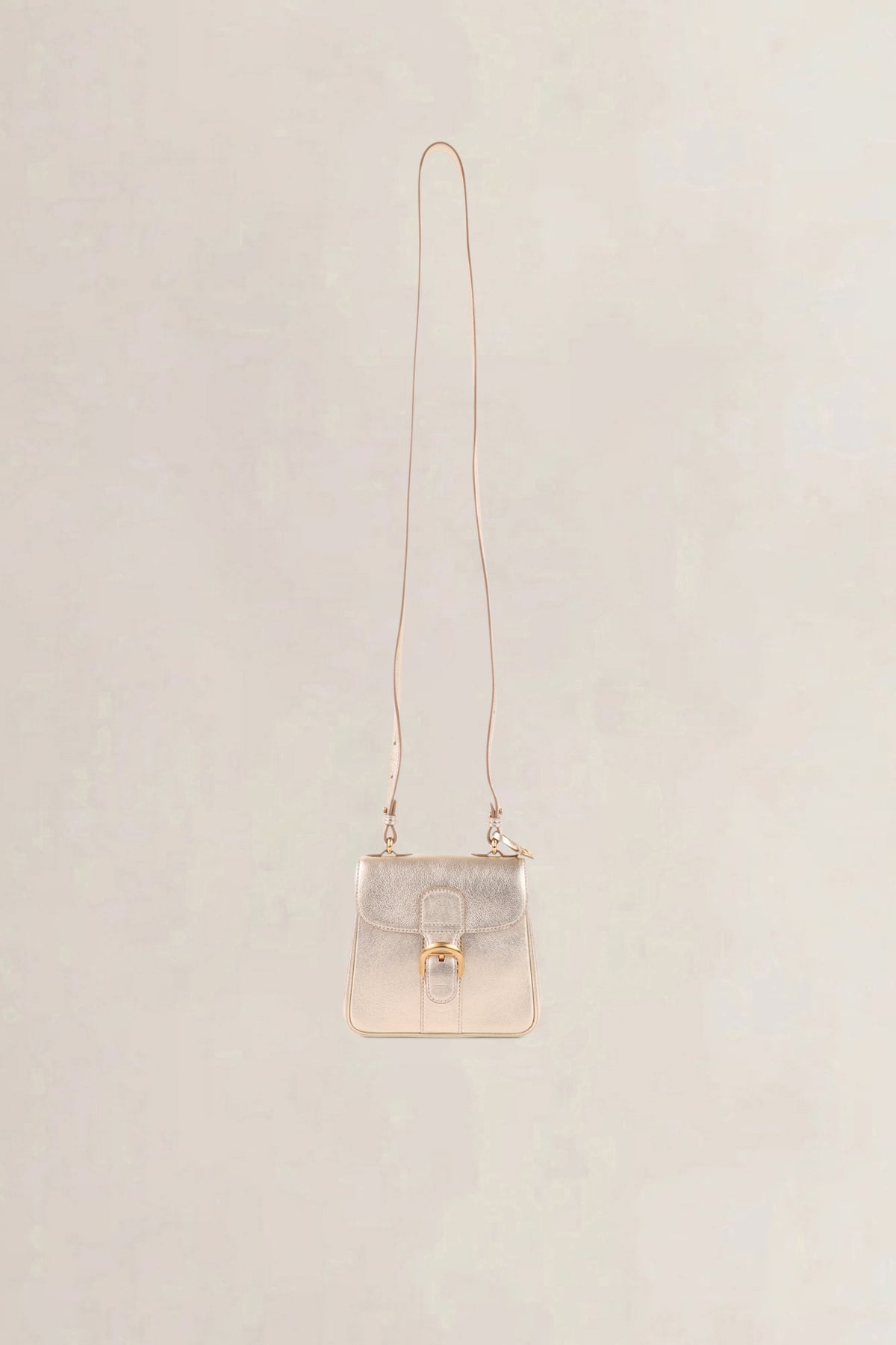 Delvaux Gold Brillant Mini XS Crossbody Bag