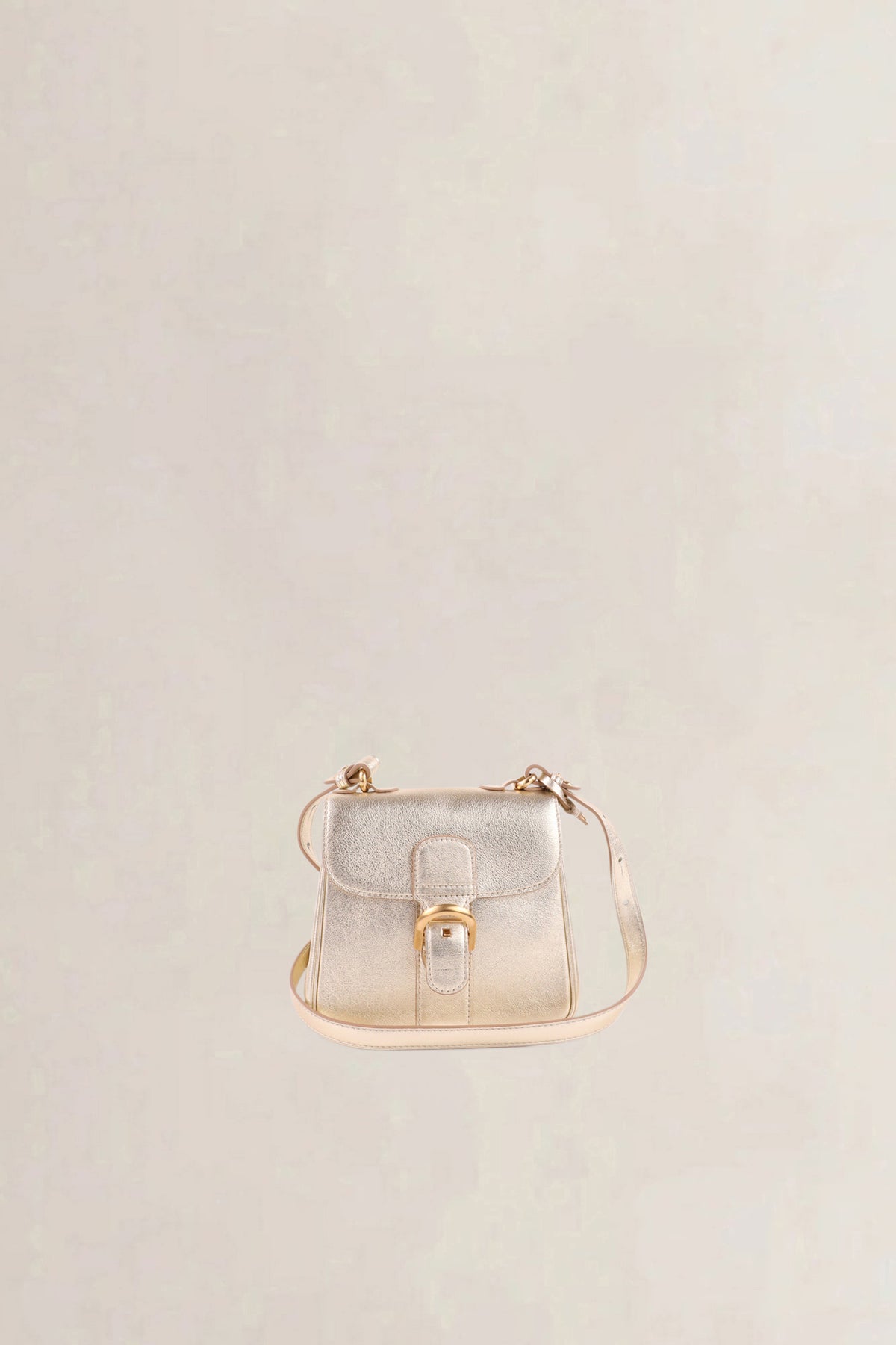 Delvaux Gold Brillant Mini XS Crossbody Bag