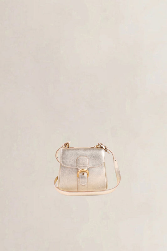 Delvaux Gold Brillant Mini XS Crossbody Bag