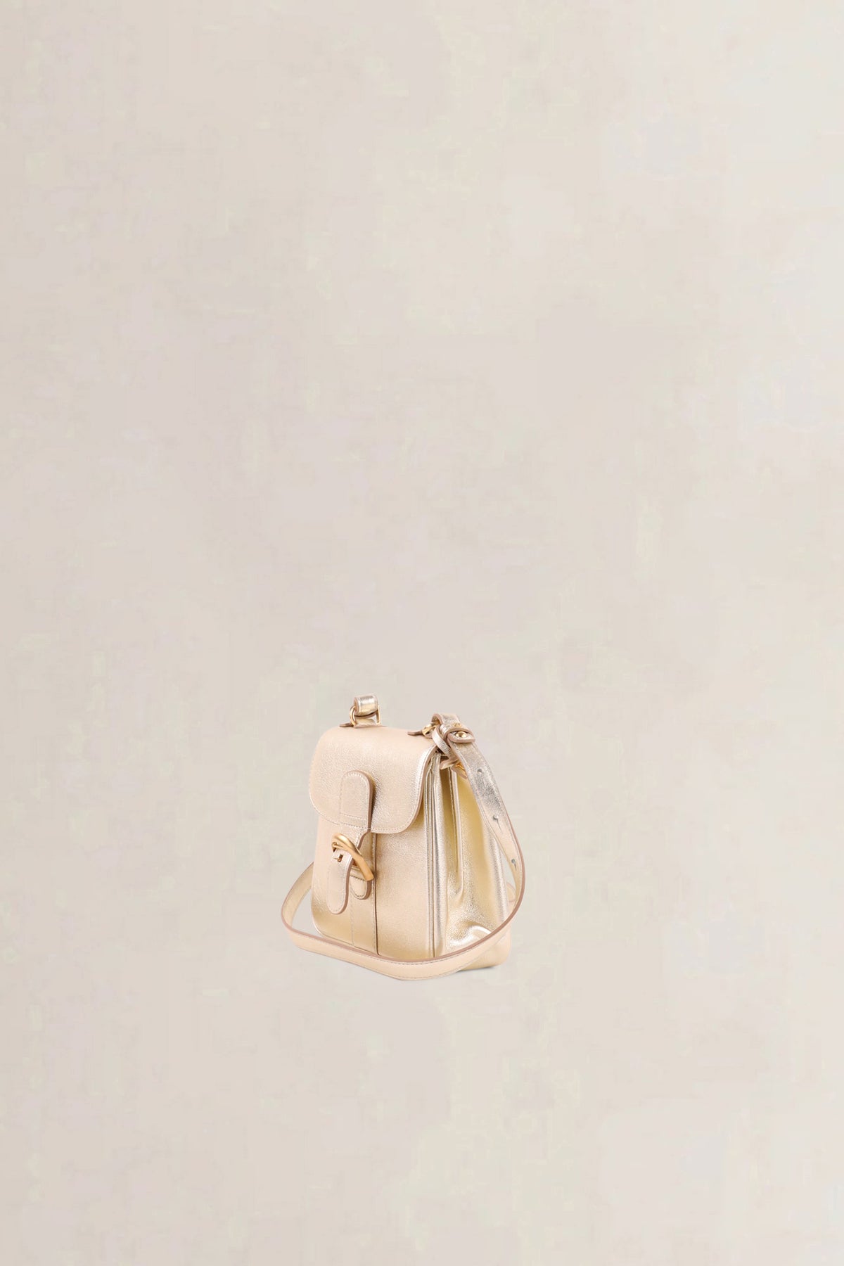 Delvaux Gold Brillant Mini XS Crossbody Bag