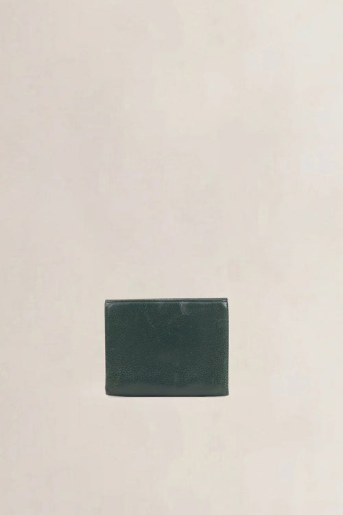 Delvaux Green Leather Wallet