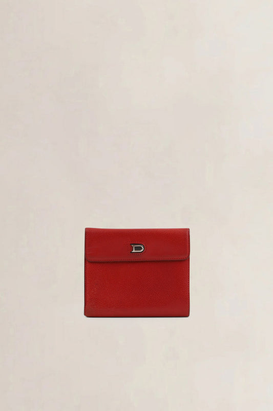 Delvaux Red Leather Wallet
